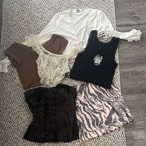 Insane Y2K / trendy / brown fashion bundle